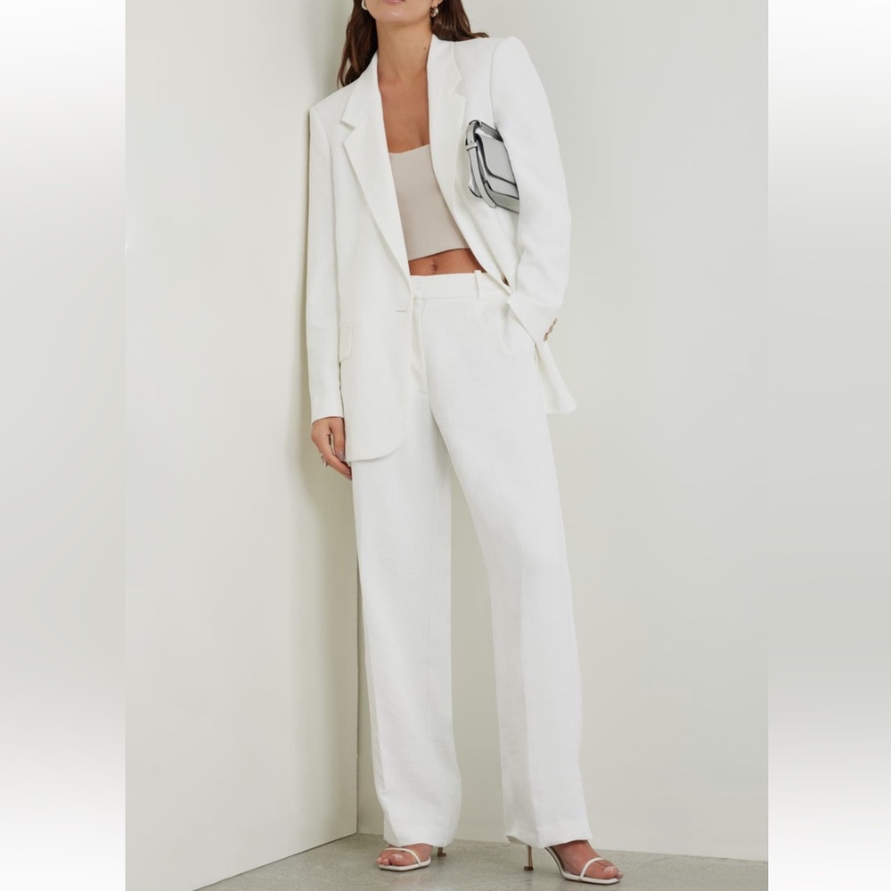 NWT Open Edit pants The Curator trouser ladies size 0 ivory